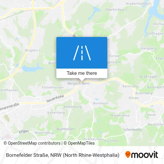Bornefelder Straße map