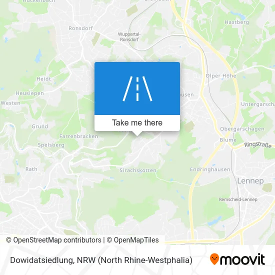 Карта Dowidatsiedlung