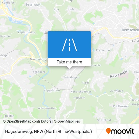 Hagedornweg map