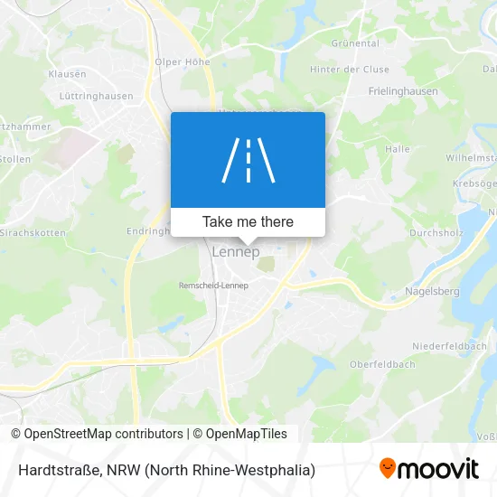 Карта Hardtstraße