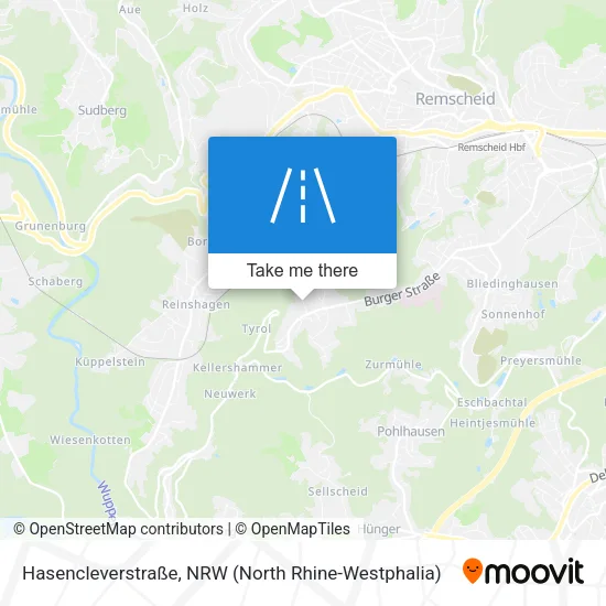 Карта Hasencleverstraße