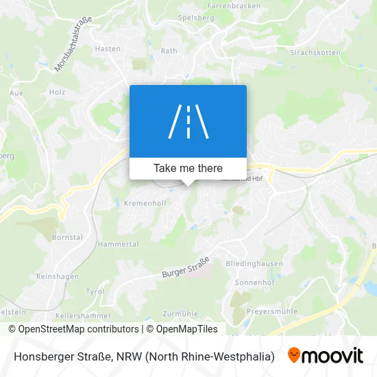 Honsberger Straße map