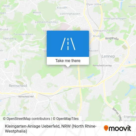 Карта Kleingarten-Anlage Ueberfeld