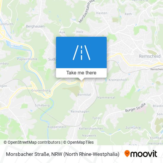 Morsbacher Straße map