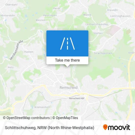 Schlittschuhweg map