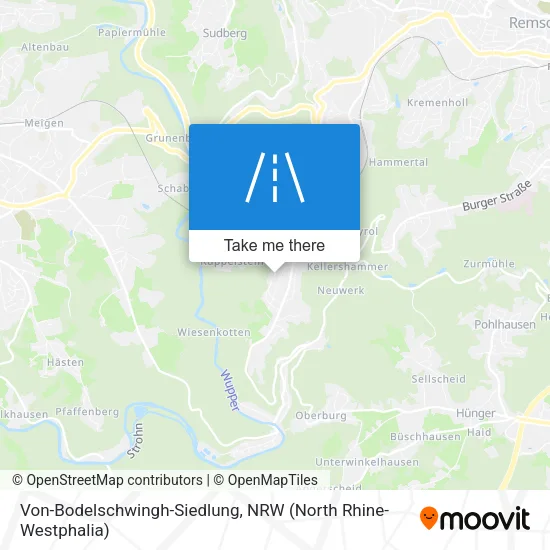 Карта Von-Bodelschwingh-Siedlung