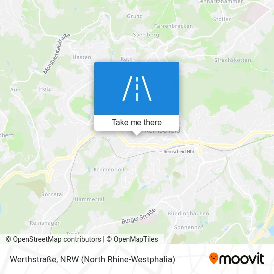 Werthstraße map