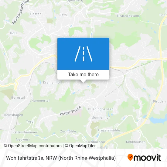 Wohlfahrtstraße map