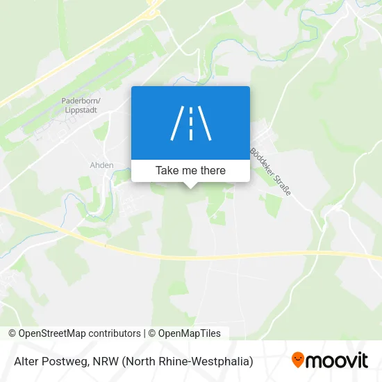 Карта Alter Postweg