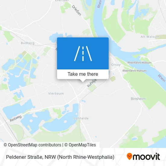 Карта Peldener Straße