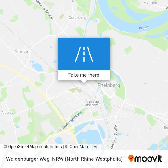 Waldenburger Weg map