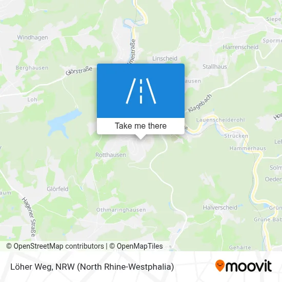 Löher Weg map