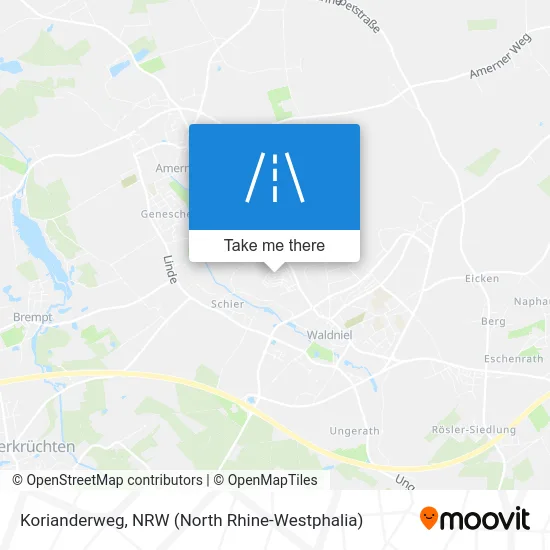 Korianderweg map