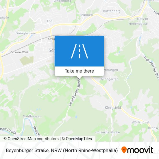 Beyenburger Straße map