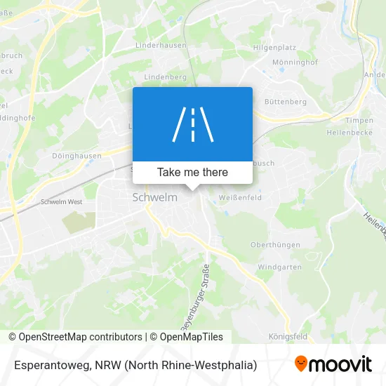 Карта Esperantoweg