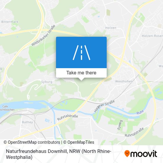 Naturfreundehaus Downhill map