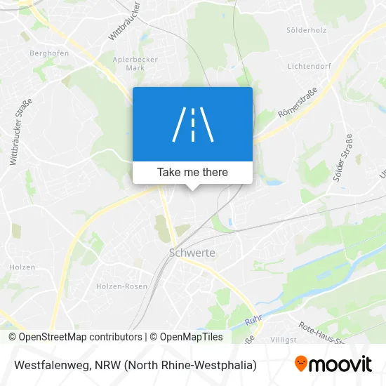 Westfalenweg map