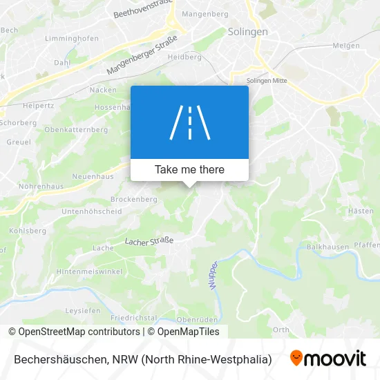 Bechershäuschen map