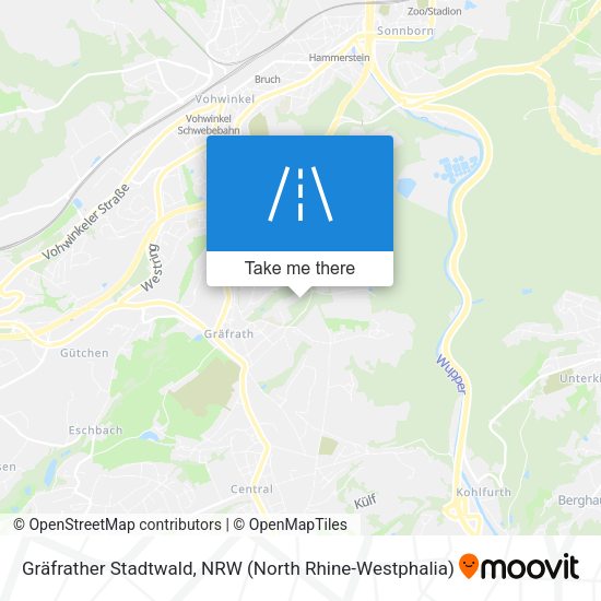 Gräfrather Stadtwald map