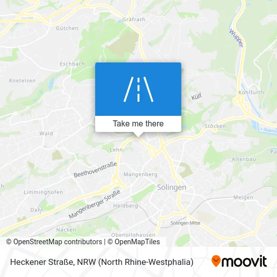 Карта Heckener Straße
