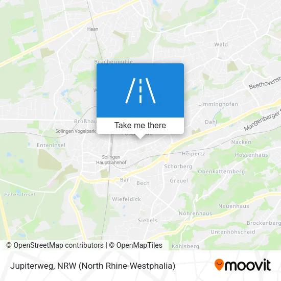Карта Jupiterweg