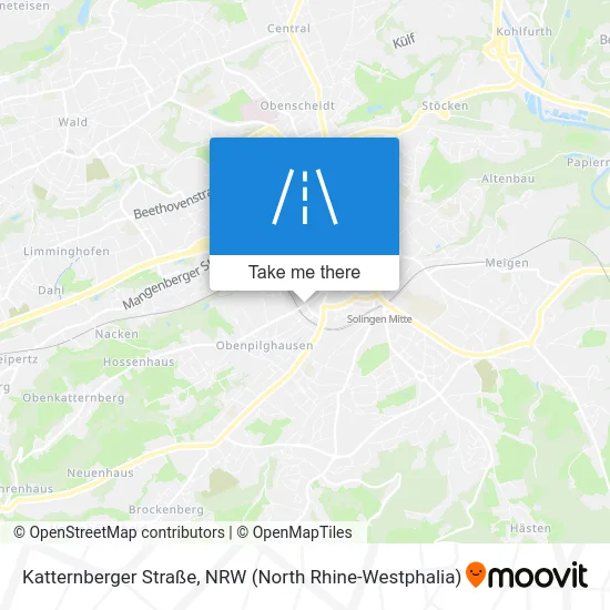 Карта Katternberger Straße