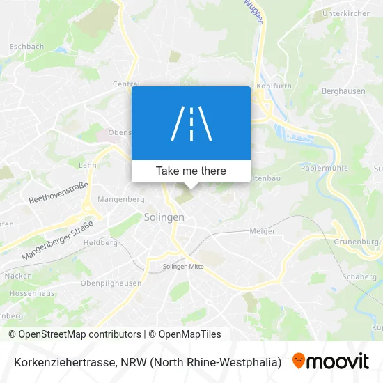 Korkenziehertrasse map