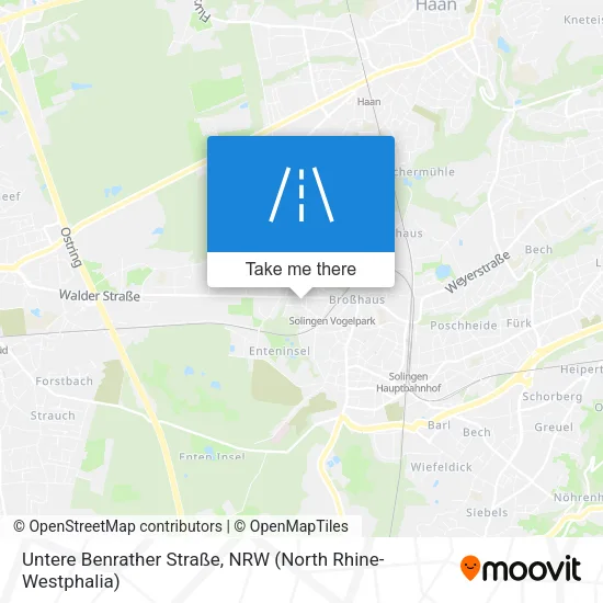 Карта Untere Benrather Straße