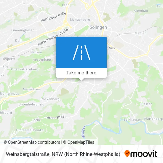 Карта Weinsbergtalstraße