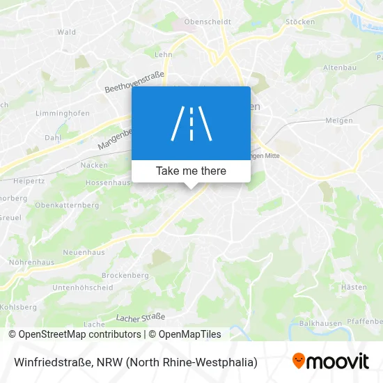 Winfriedstraße map