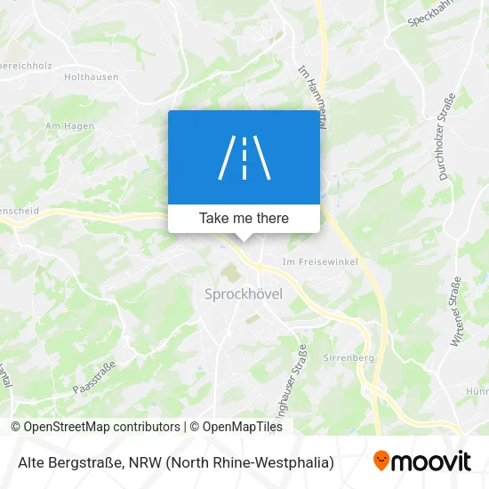 Карта Alte Bergstraße