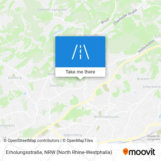 Erholungsstraße map
