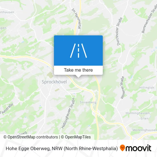 Карта Hohe Egge Oberweg