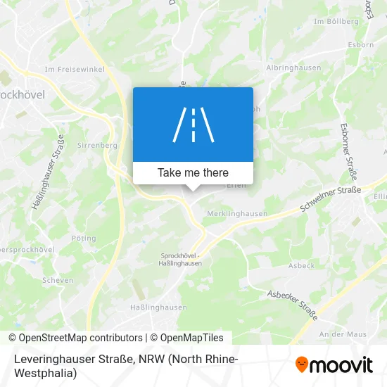 Карта Leveringhauser Straße