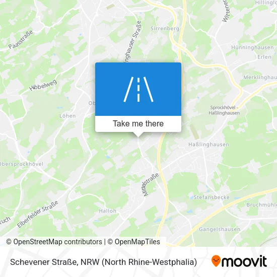 Карта Schevener Straße