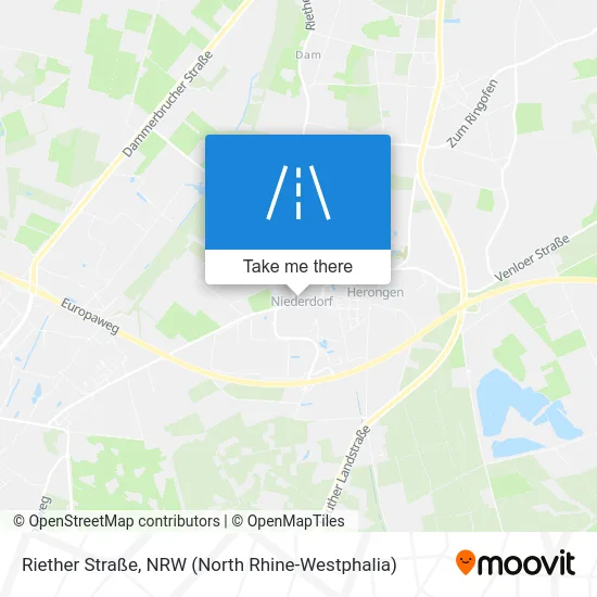 Riether Straße map