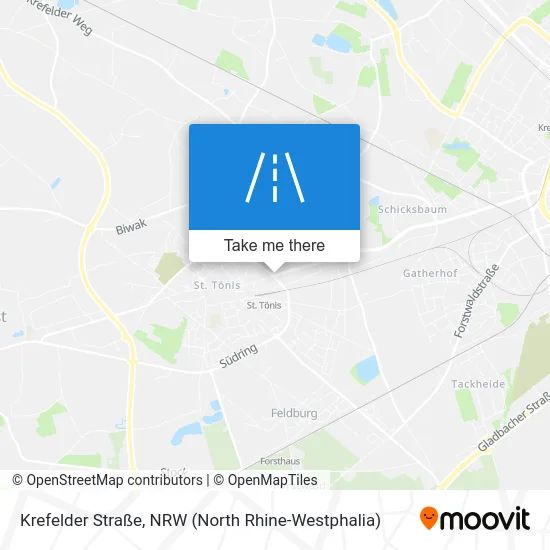 Карта Krefelder Straße