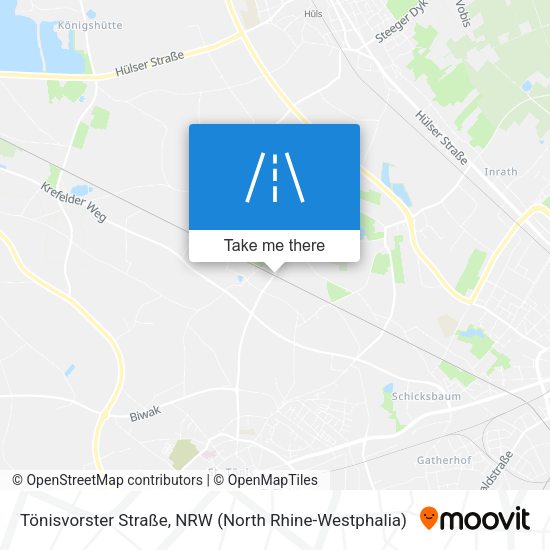 Tönisvorster Straße map
