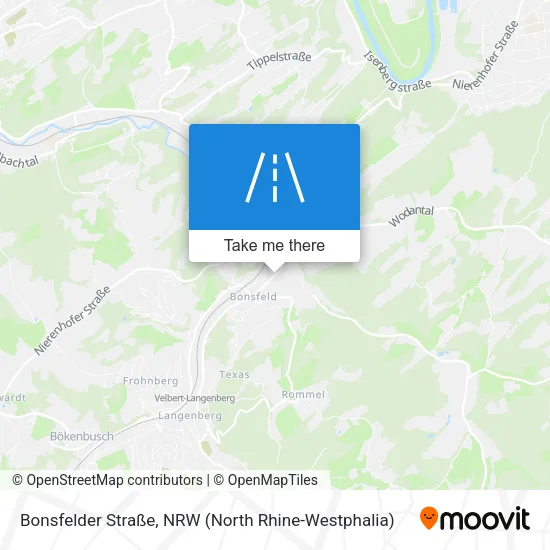Bonsfelder Straße map