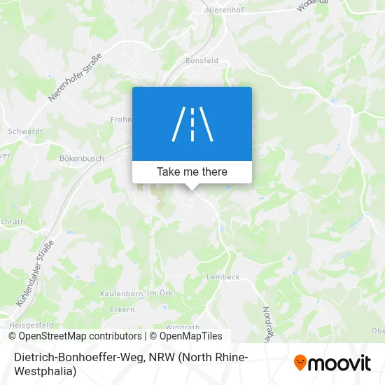 Dietrich-Bonhoeffer-Weg map