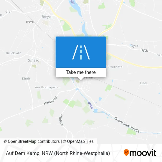 Карта Auf Dem Kamp