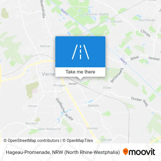 Hageau-Promenade map