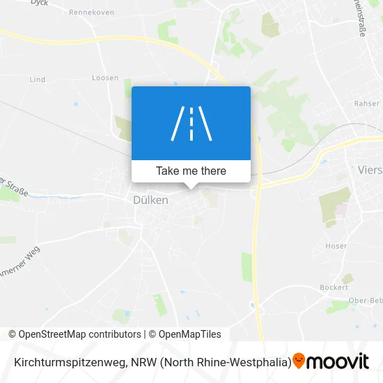 Kirchturmspitzenweg map