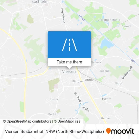 Карта Viersen Busbahnhof