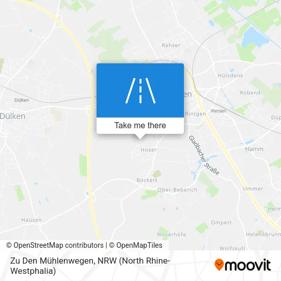 Карта Zu Den Mühlenwegen