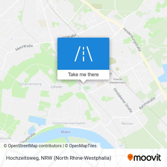 Hochzeitsweg map