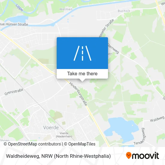 Карта Waldheideweg