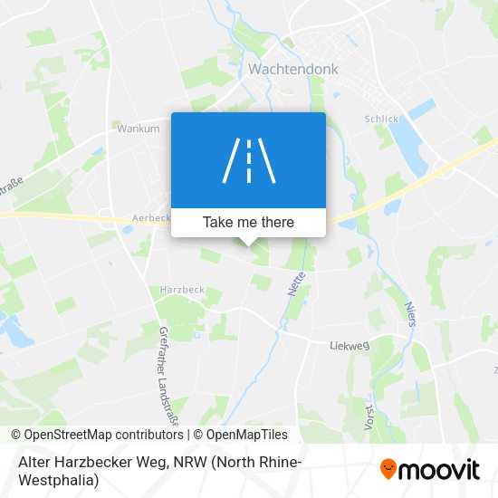Alter Harzbecker Weg map