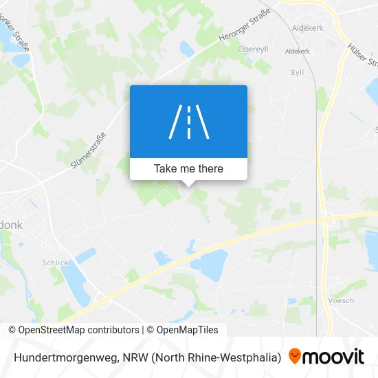 Hundertmorgenweg map