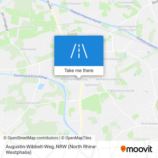 Augustin-Wibbelt-Weg map